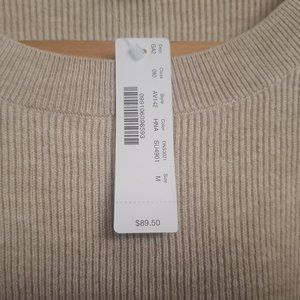 J. Crew Sweater Ecru beige Tan M New